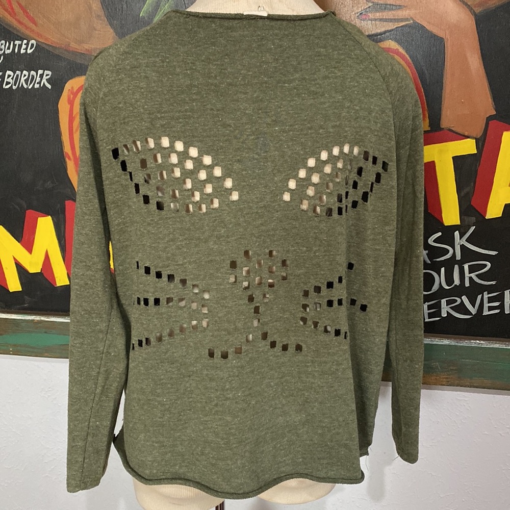 Kitty Cat Cut Out Sweatshirt